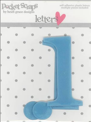 Heidi Grace - Loving You - Plastic Alpha Stickers i - 2/pk  (sold in 3's)